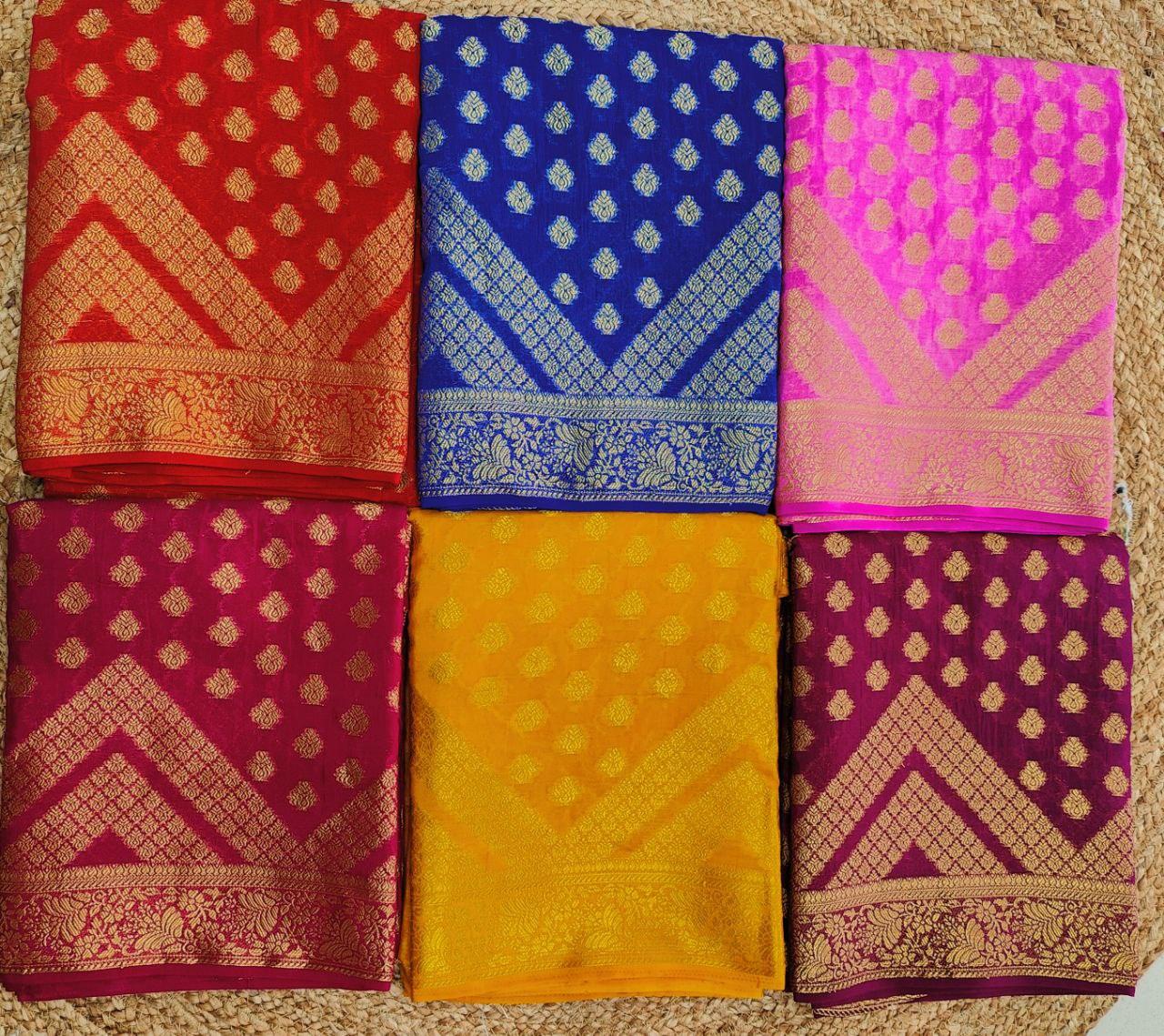 Exclusive Pure Georgette Silks Saree – Graceful Draping Style