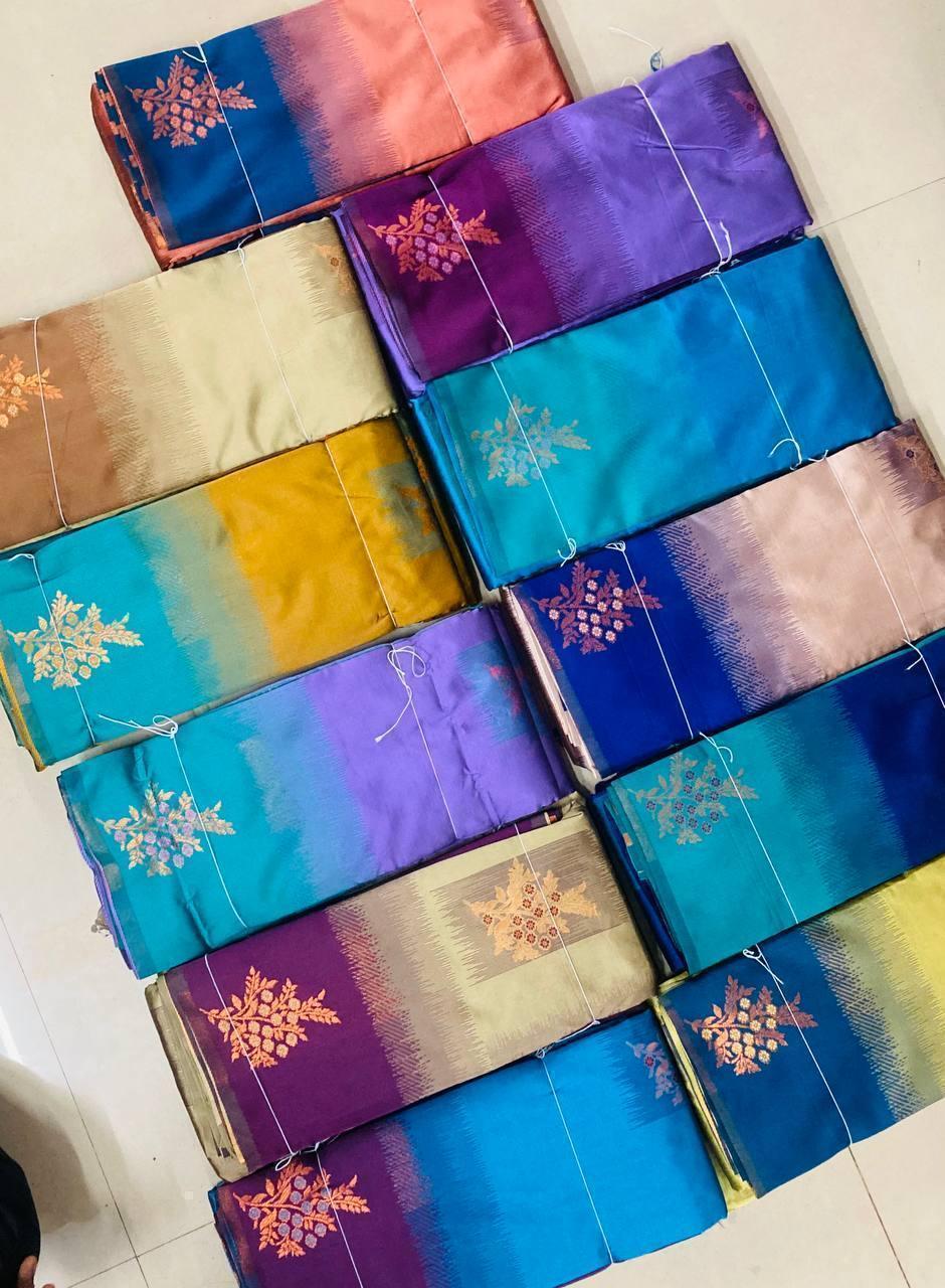 Tussar Soft Pattu Silk Saree with Blouse