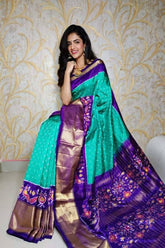 Purple Handloom Soft Silk Saree