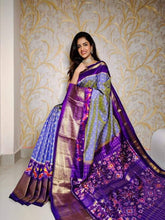 Purple Soft Silk Handloom Saree