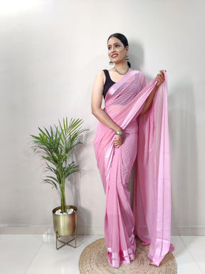 soft silk fancy satin butti work saree with art silk blouse