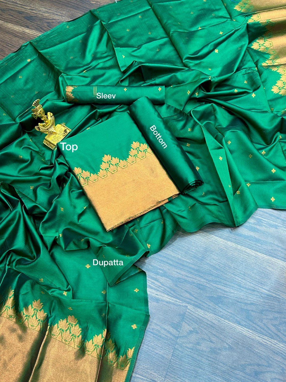 Banarasi Silk With Copper Pure Zari Kurta Set | Vootbuy