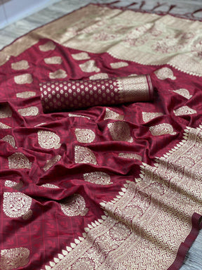 wine colour wedding saree