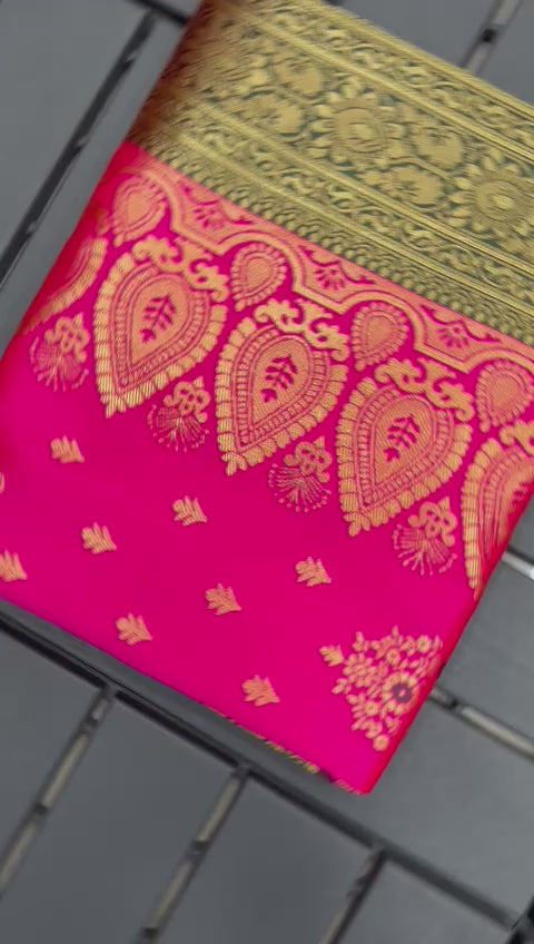 pure soft silk jacquard waving work saree