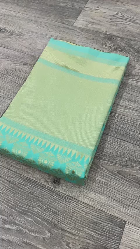 green soft silk saree for womens