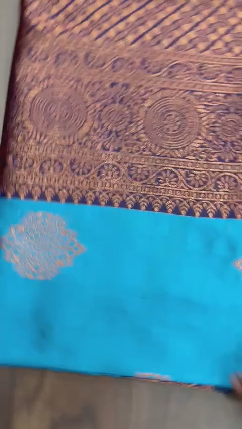 Pure Soft Silk Banarasi Saree: Handcrafted Beauty with Kawda Technique