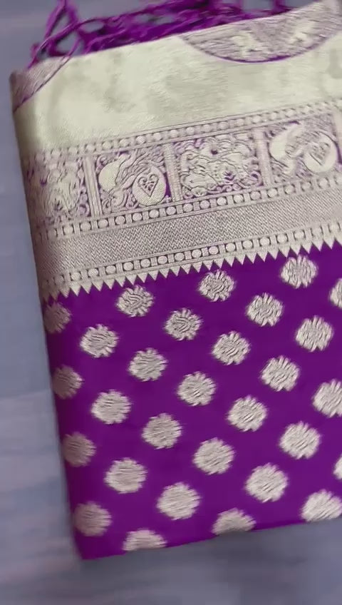 pure soft silk with pure zari weaving pallu saree