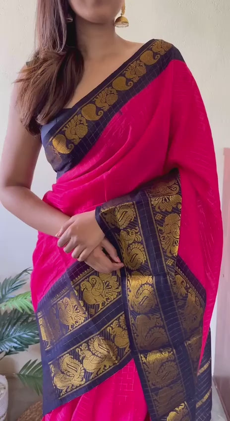 soft silk jacquard work saree