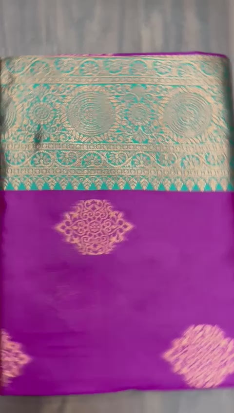 Pure Soft Silk Banarasi Saree: Artistic Excellence in Kawda Weaving