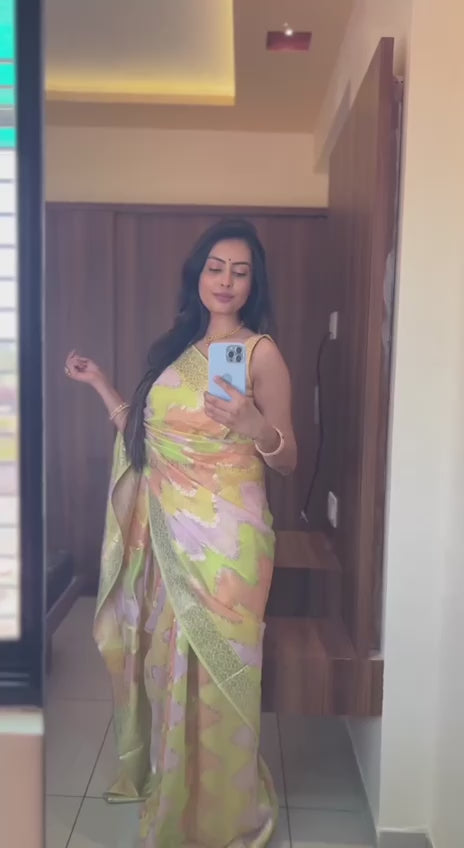 hot summer women saree