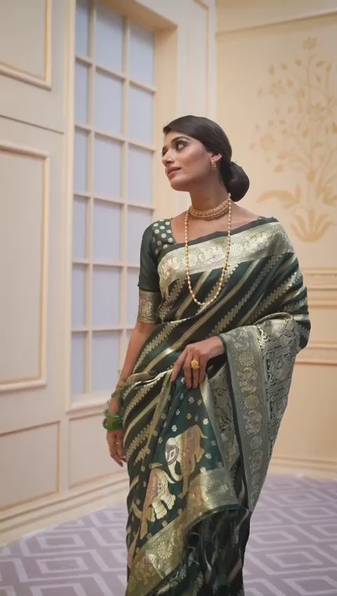 paithani pure soft silk saree with rich pallu