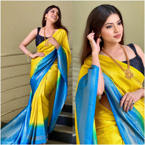 kanchipuram silk saree with zari border