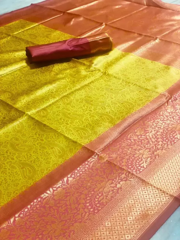 Luxurious Festive Special Soft Lichi Silk Banarasi Saree, Enhancing Your Ethnic Attire