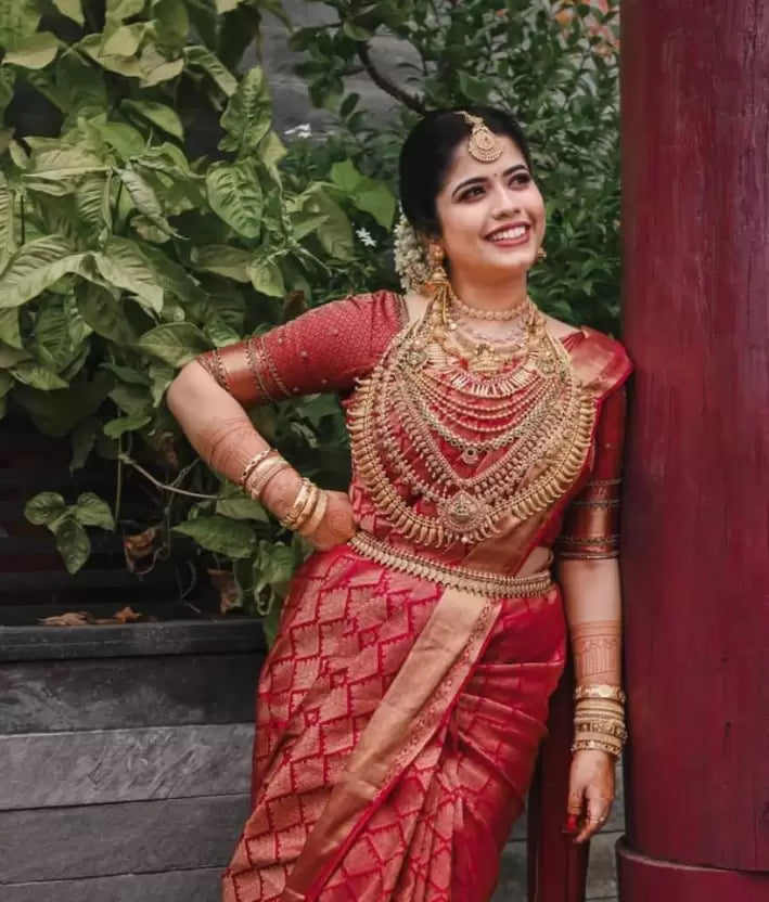 zari weaving saree for wedding