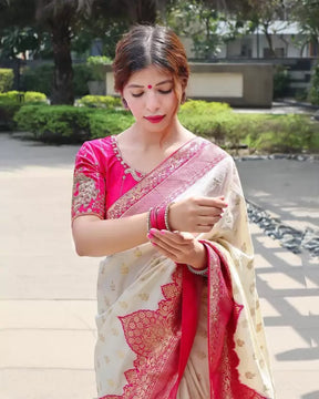 pink beautiful silk saree for wedding