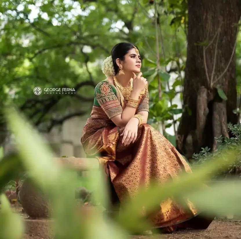 litchi silk paithani jacquard saree