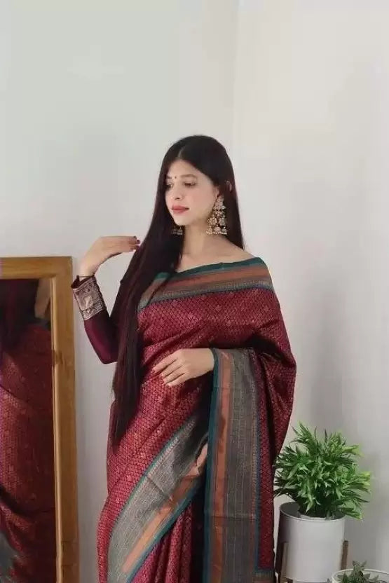 kanjivaram jacquard saree