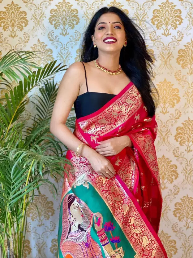 bollywood silk blend saree for women