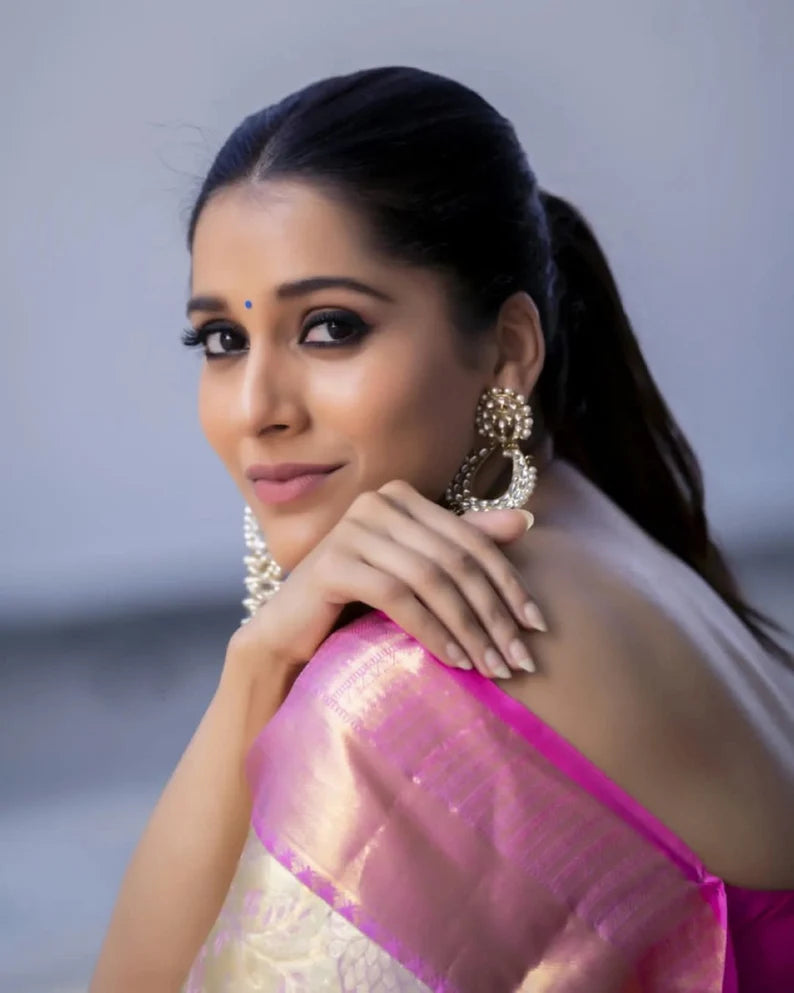 kanchipuram soft silk saree for festival