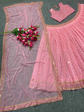 Designer Partywear Embroidered Work Malay Satin Material Bridesmaid Lehengas  GAJRI