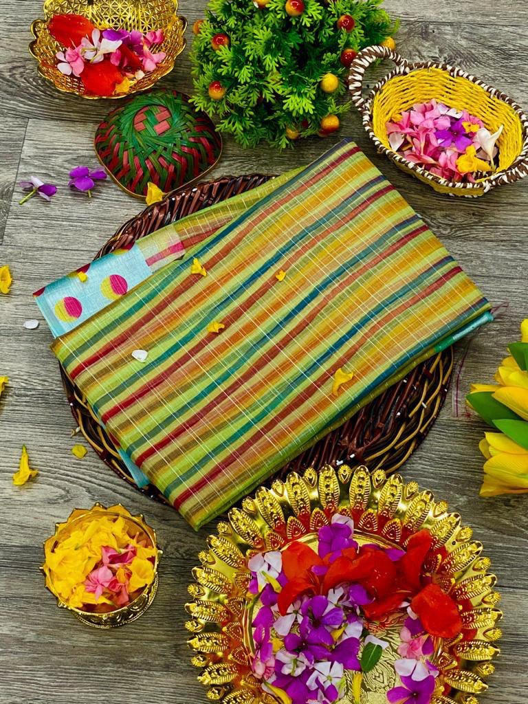 zingzag border saree for women