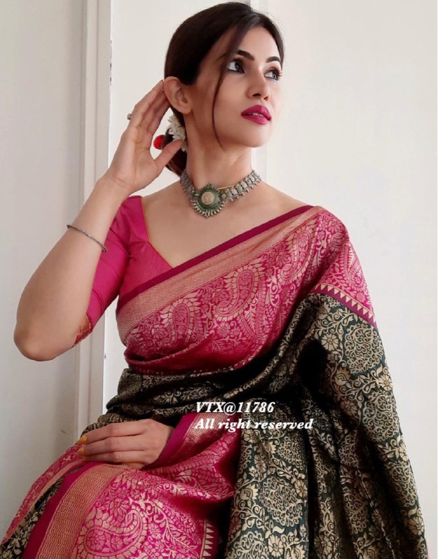 causal wear kanchipuram silk saree