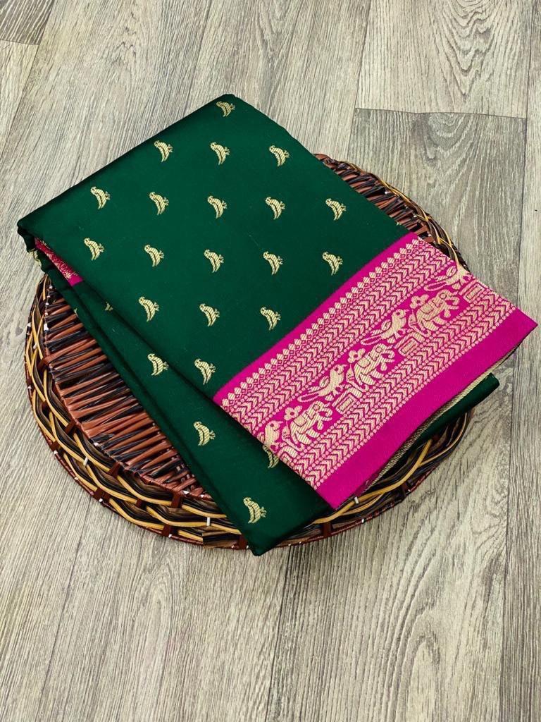 wedding special kanjivaram soft silk saree