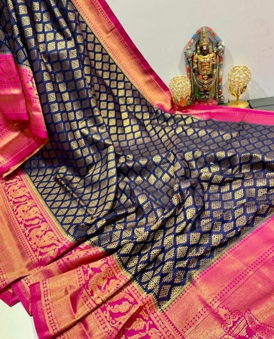Trendy Casual Wear Saree in Multicolor Lichi Soft Silk, Offering Comfort and Style