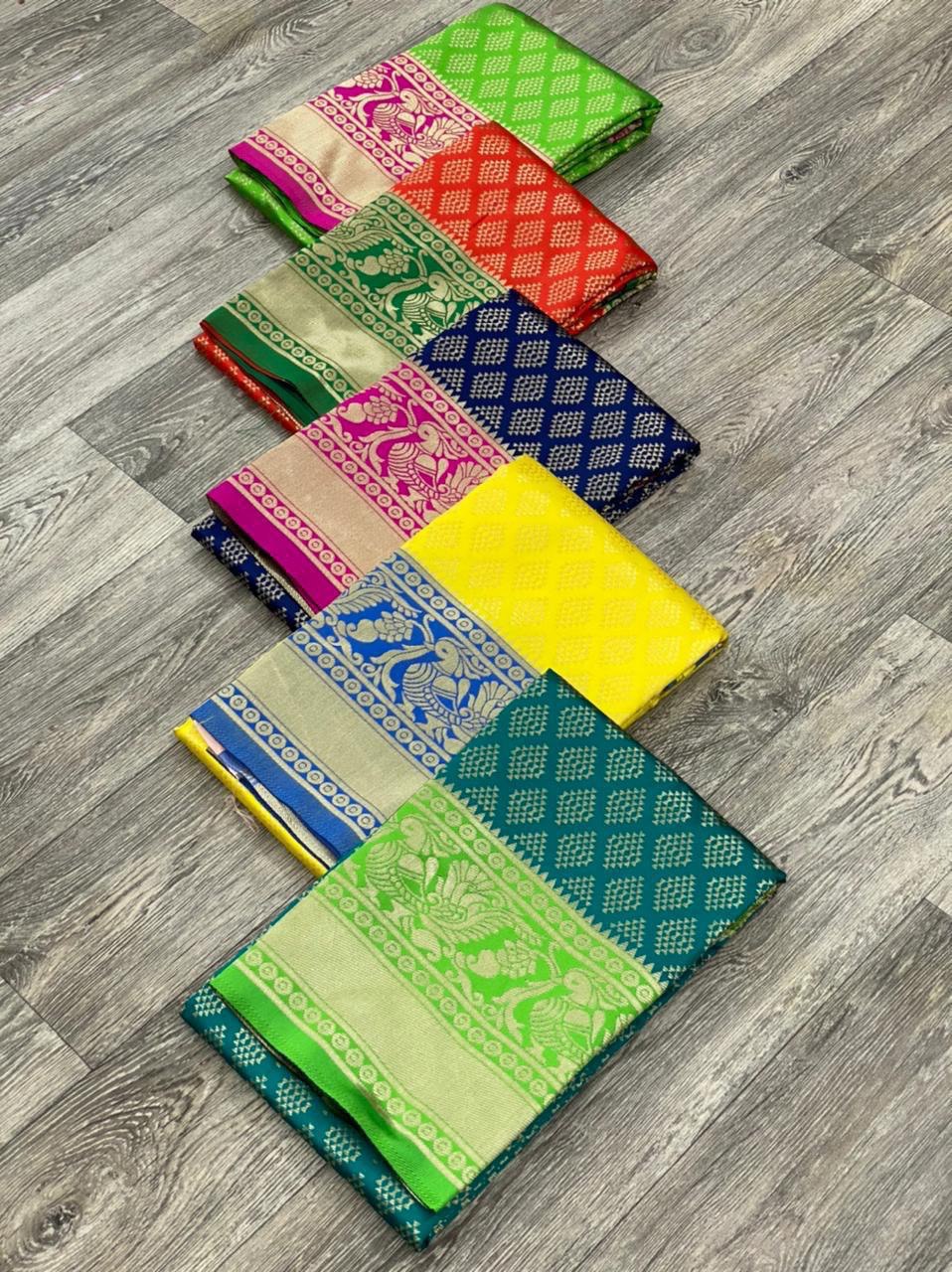 Casual Multicolor Soft Silk Banarasi Saree, Adding a Playful Touch to Your Everyday Look