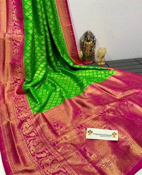 Vibrant Multicolor Lichi Soft Silk Saree, Perfect for Casual Occasions and Daily Wear