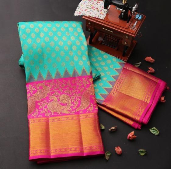 pure silk zari woven saree for wedding