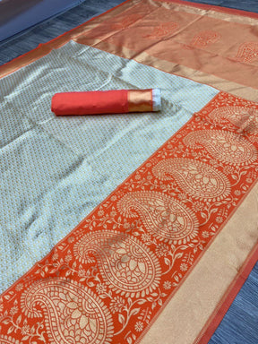 silk banarasi silk saree with blouse