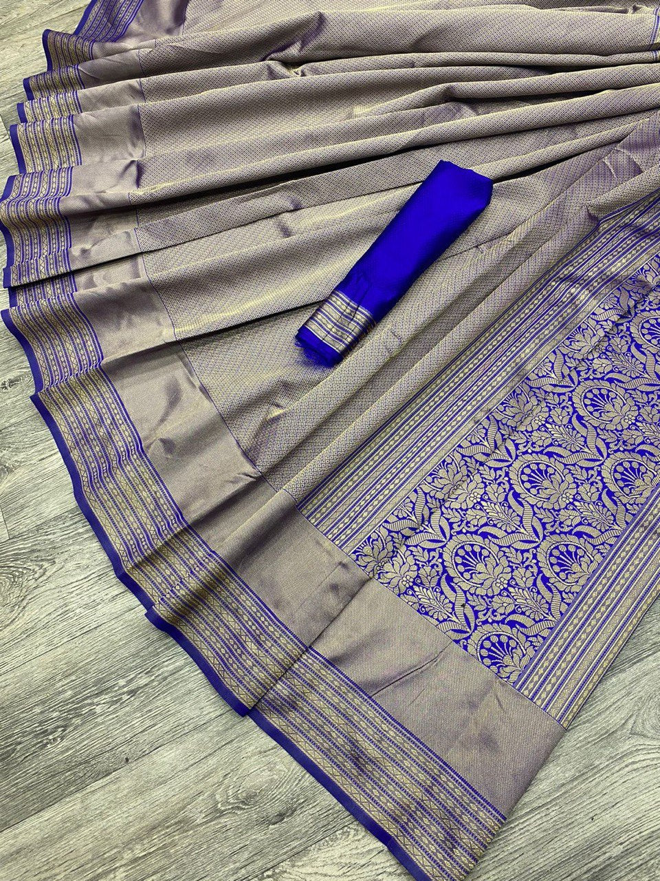 purple wedding wear saree for women