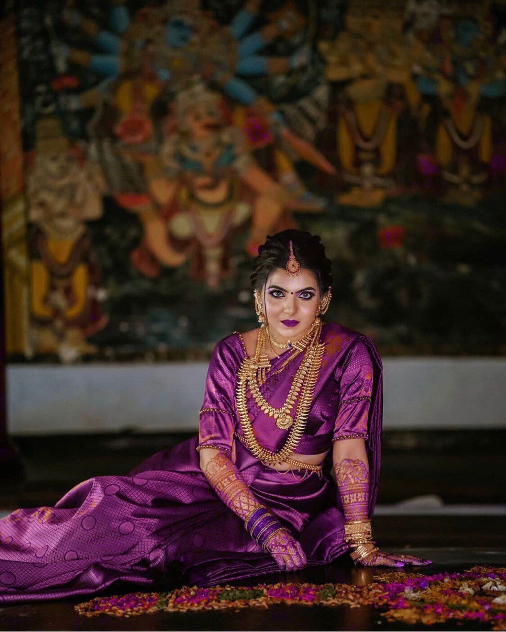 Indigo Embroidered Banarasi Soft Silk Saree
