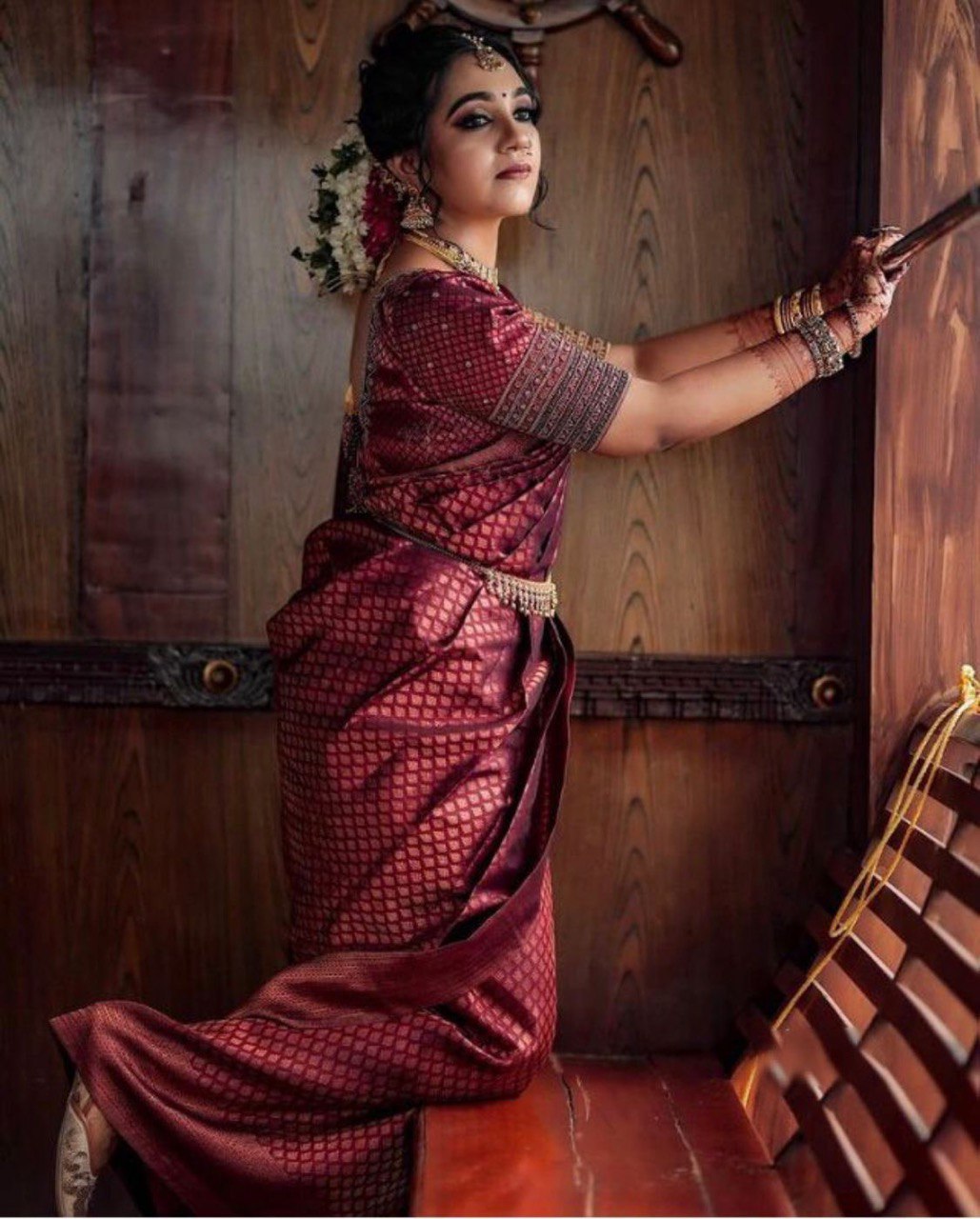 soft silk wedding saree for women