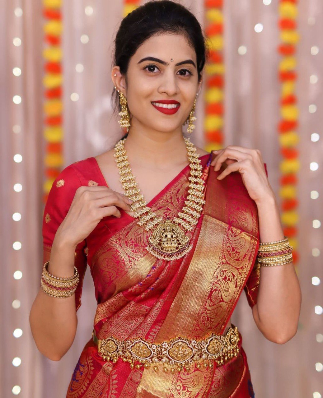 Burgundy Red Handcrafted Zari Woven Soft Silk Banarasi Saree