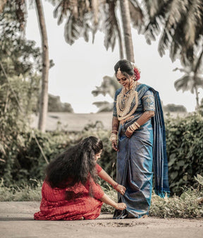 Women's Banarasi Jacquard Rich Pallu Silk Saree for Bridal | Vootbuy