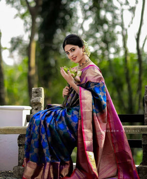 zari weaving kanjivaram soft silk saree for wedding