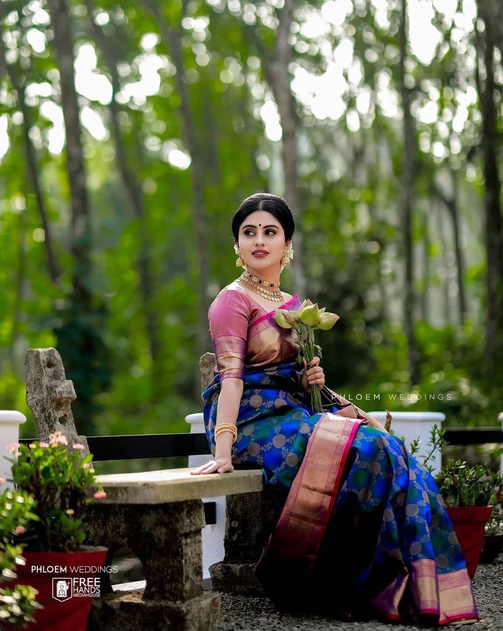 party wear kanjivaram soft silk saree