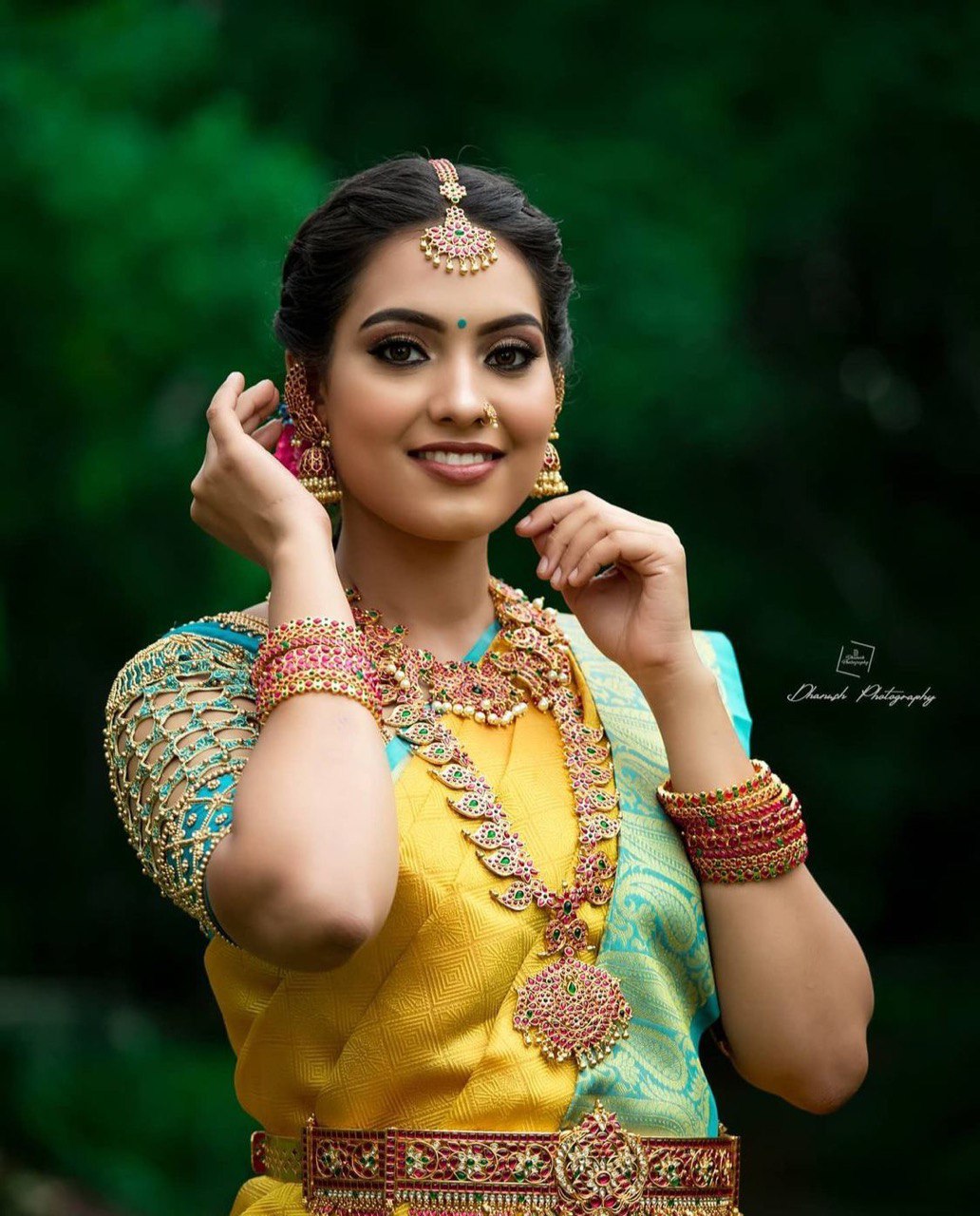Banarasi Soft Silk Jacquard Wedding Saree in Yellow - Traditional Elegance