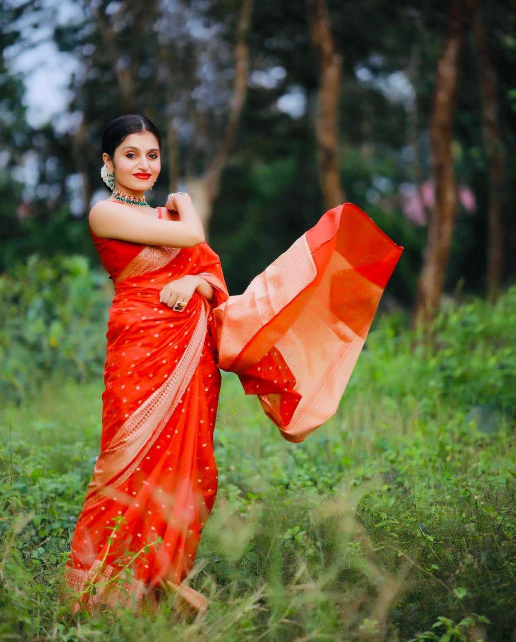 lichi soft silk saree for women