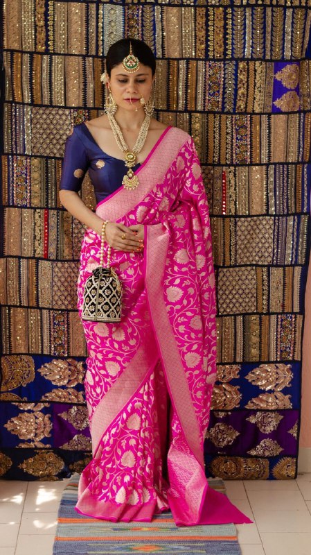 beautiful jacquard border kanjivaram soft silk saree