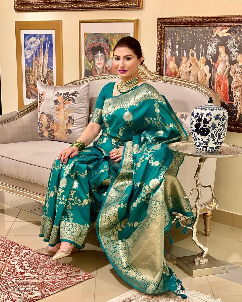 art silk saree for wedding