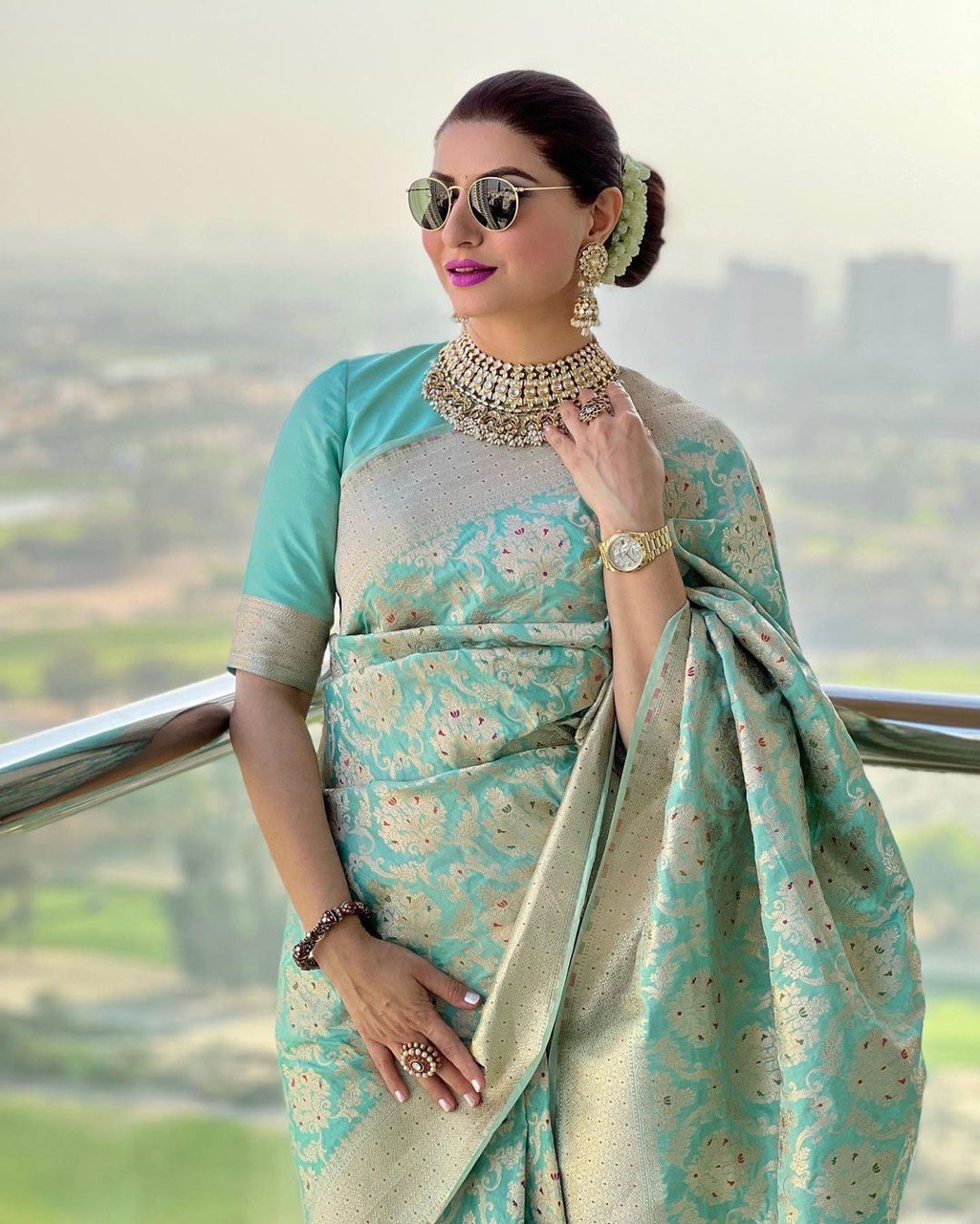 Special Party Wear Woven Embellished Kanjivaram Pure Silk Saree