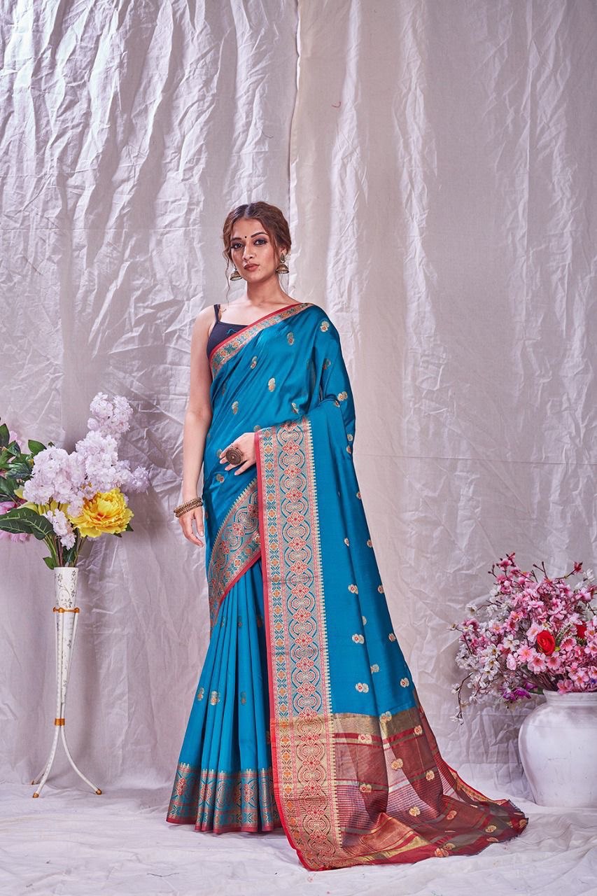 kanjivaram jacquard saree for wedding