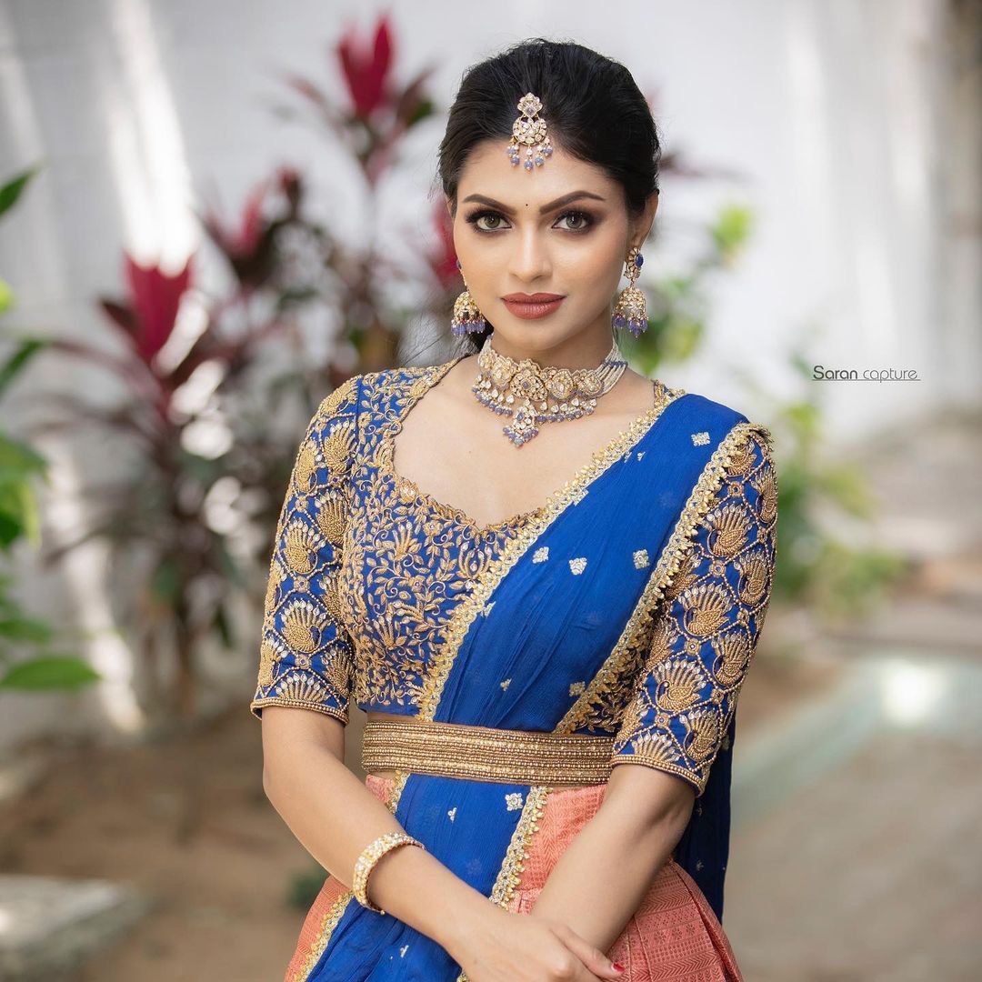 Zari Embroidered Kanjivaram Pure Silk Lehenga Choli