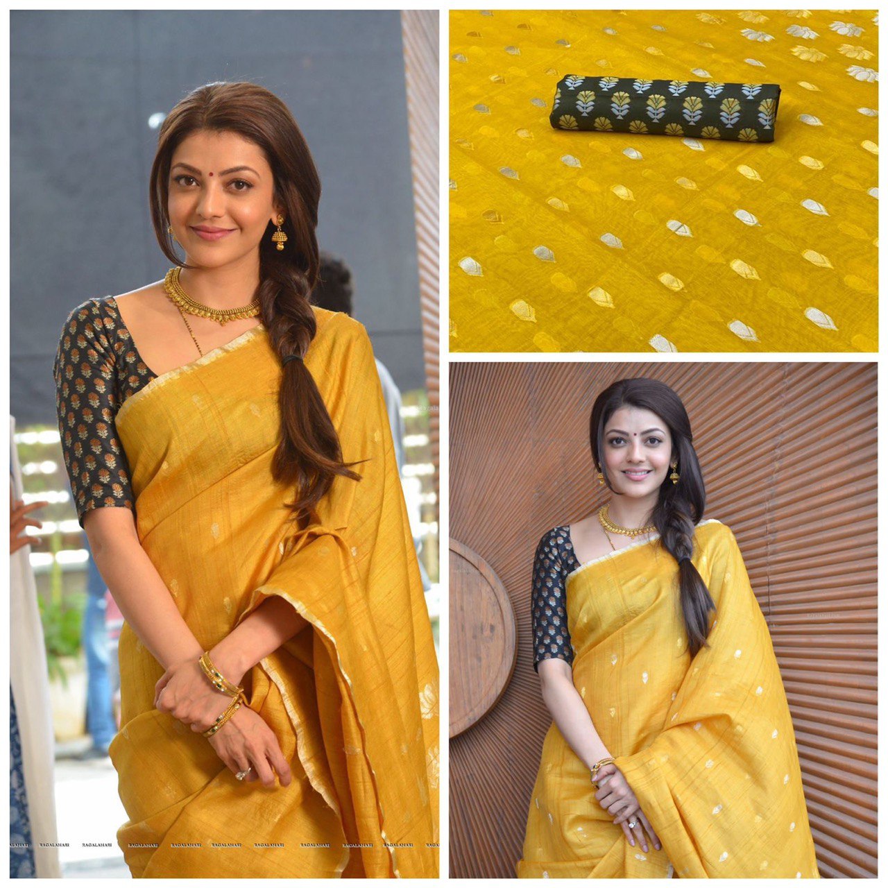 Women's Ethnic Collection with a Beautiful Yellow Mangalagiri Linen Saree
