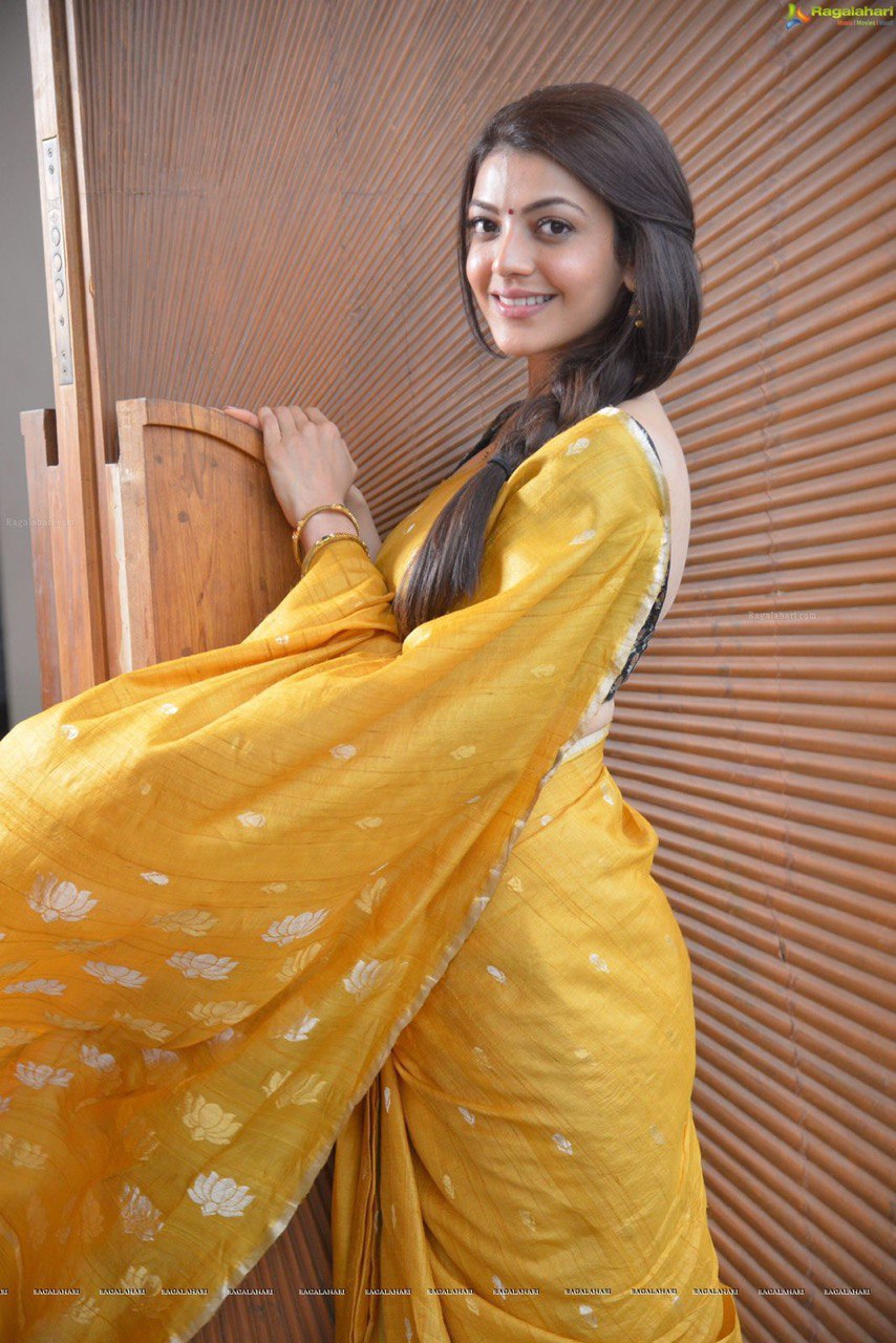 yellow silk saree