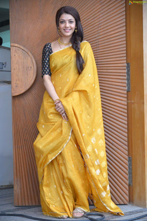 Women's Ethnic Collection with a Beautiful Yellow Mangalagiri Linen Saree