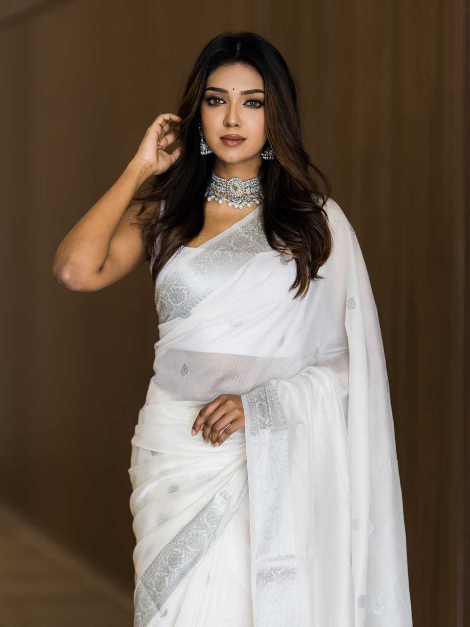 cotton banarasi saree for women